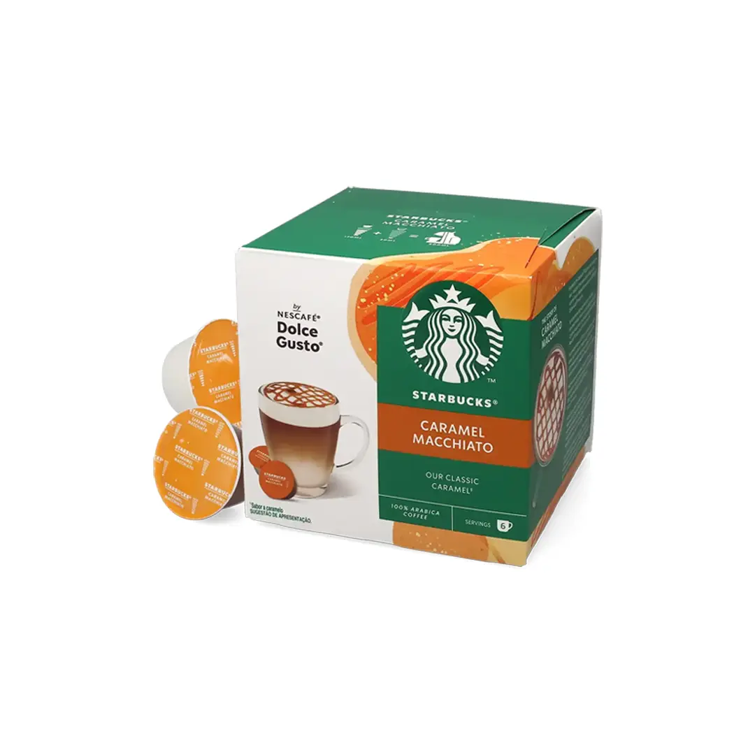 Dolce Gusto Starbucks Macchiato Caramel Coffee Capsules - 12 Capsules