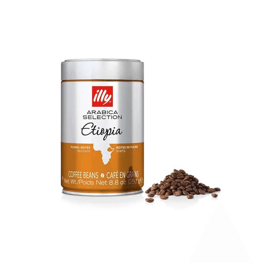 illy Arabica Selection Etiopia Whole Coffee Beans Can 250g