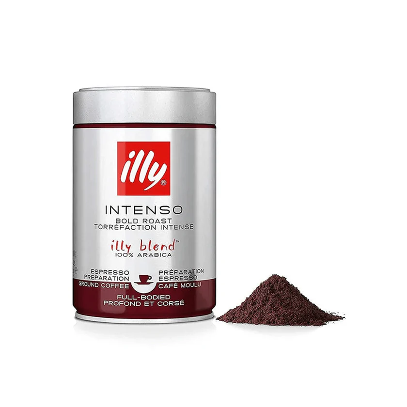 illy Intenso Bold Roast Ground Espresso Coffee 250g